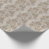Floral Trendy Elegant Modern Wrapping Paper Cadeaupapier (Hoek)