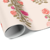 Floral Trendy Elegant Modern Wrapping Paper Cadeaupapier (Rol Hoek)