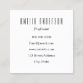 Floral trendy roze roze roze visitekaartje (Achterkant)