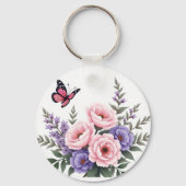 Floral trendy Sleutelhanger (Achterkant)