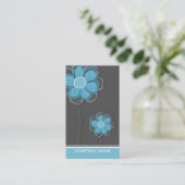 Floral Trendy Visitekaartje (Staand voorkant)