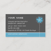 Floral Trendy Visitekaartje (Achterkant)