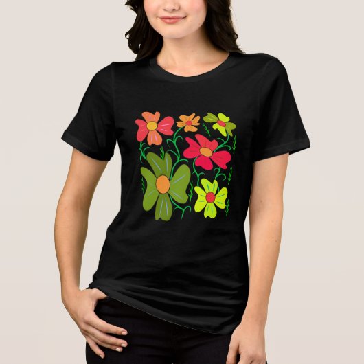 Floral Tri-Blend Shirt (Voorkant)