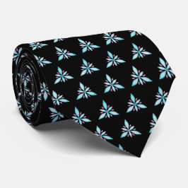 Floral Triangles Pattern / Semi Abstracte Flowers Stropdas