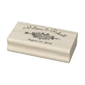 Floral Tribal de Rozen sparen de DatumWeddenschap Rubberstempel (Stempel)