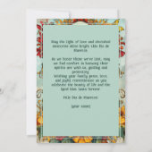 💀🎉Floral Tribute Dia de los Muertos Kaart (Achterkant)