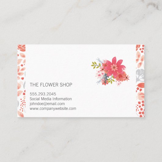 Floral Trim | Verborgen bloemen | Florist Visitekaartje (Achterkant)