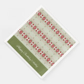  Floral Trimmed Fancy Papieren luiers Servet (Hoek)