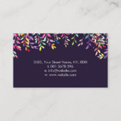 Floral Triple Moon - Triple Goddess Visitekaartje (Achterkant)