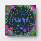  Floral Triumph inspirerende inspiratie Fotoplaat (Voorkant)