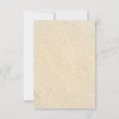 Floral Tropical Beach Bruiloft Save The Date Kaart (Achterkant)