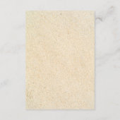 Floral Tropical Beach Bruiloft Veiligheidsmaatrege Informatiekaartje (Achterkant)