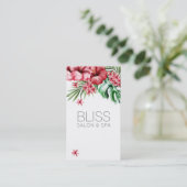 Floral Tropical Beauty Salon Spa Visitekaartje (Staand voorkant)