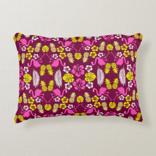 Floral Tropical Fruit Patterned Accent Kussen