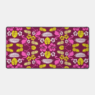Floral Tropical Fruit Patterned Bureaumat