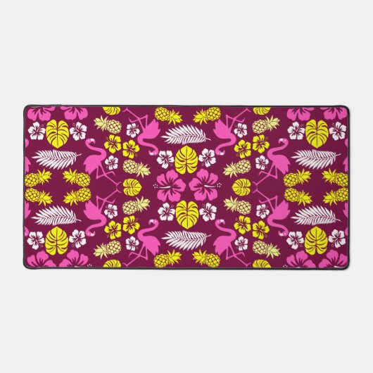 Floral Tropical Fruit Patterned Bureaumat (Voorkant)