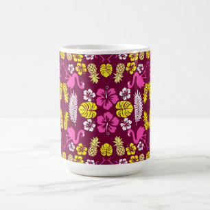 Floral Tropical Fruit Patterned Koffiemok