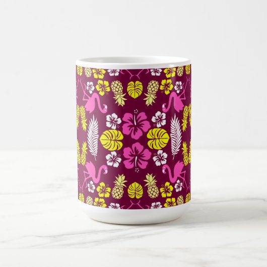 Floral Tropical Fruit Patterned Koffiemok (Center)
