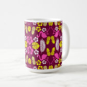 Floral Tropical Fruit Patterned Koffiemok (Voorkant rechts)