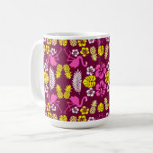 Floral Tropical Fruit Patterned Koffiemok (Voorkant links)