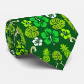 Floral Tropical Fruit Patterned Stropdas (Opgerold)