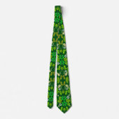 Floral Tropical Fruit Patterned Stropdas (Achterkant)