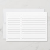 Floral Tropical Paradise Recipe for the Bride Card (Achterkant)