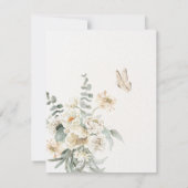 Floral tuinboog vrijgezellenfeest kaart (Achterkant)