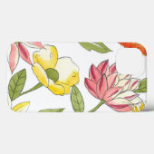 Floral tuinontwerp met witte achtergrond Case-Mate iPhone case (Achterkant (horizontaal))