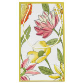 Floral tuinontwerp met witte achtergrond klein cadeauzakje (Achterkant)