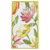 Floral tuinontwerp met witte achtergrond klein cadeauzakje (Voorkant)