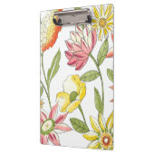 Floral tuinontwerp met witte achtergrond klembord (Links)