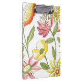 Floral tuinontwerp met witte achtergrond klembord (Rechts)