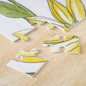 Floral tuinontwerp met witte achtergrond legpuzzel (Zijkant)