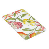 Floral tuinontwerp met witte achtergrond magneet (Rechterzijde)