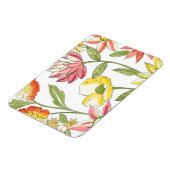 Floral tuinontwerp met witte achtergrond magneet (Linkerzijde)