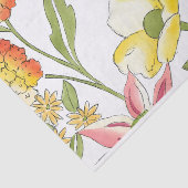 Floral tuinontwerp met witte achtergrond tissuepapier (Detail)