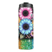 Floral Tumbler Sublimation Wrap Design | droogtrom Thermosbeker (Voorkant)