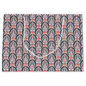Floral Turkey Folk Art Pattern Groot Cadeauzakje (Voorkant)