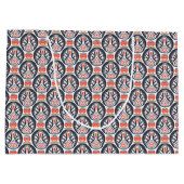 Floral Turkey Folk Art Pattern Groot Cadeauzakje (Achterkant)