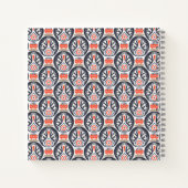 Floral Turkey Folk Art Pattern Notitieboek (Achterkant)