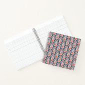 Floral Turkey Folk Art Pattern Notitieboek (Binnen)