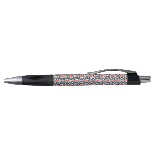 Floral Turkey Folk Art Pattern Pen (Bovenkant)