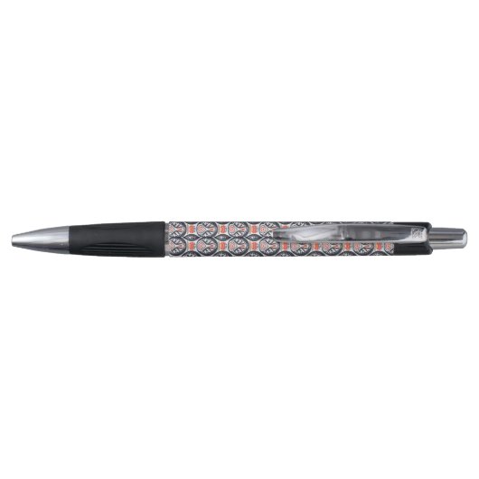 Floral Turkey Folk Art Pattern Pen (Achterkant)