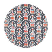 Floral Turkey Folk Art Pattern Snijplank (Voorkant)