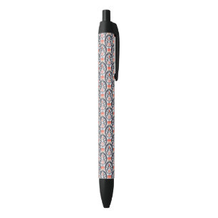 Floral Turkey Folk Art Pattern Zwarte Inkt Pen