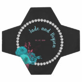 Floral Turquoise en Mauve Elegant Rhinestone Voetbal (Enkel)