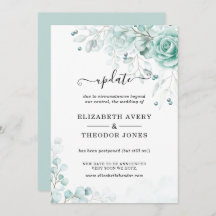 Floral Turquoise en sage greens Wedding Update