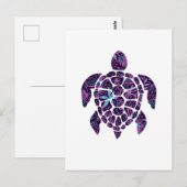 Floral Turtle Briefkaart (Voorkant / Achterkant)
