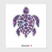 Floral Turtle Sticker (Vel)